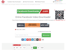 Tablet Screenshot of facebook-downloader.com